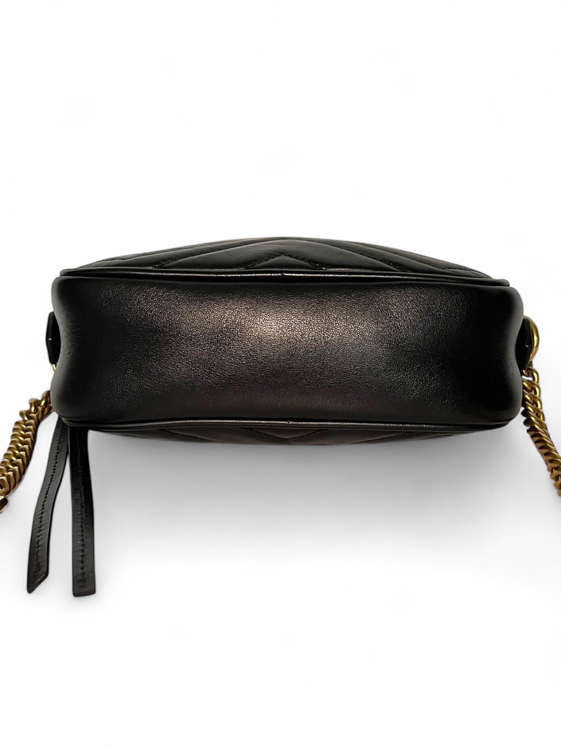 Gucci Mini Marmont Camera Bag in Black