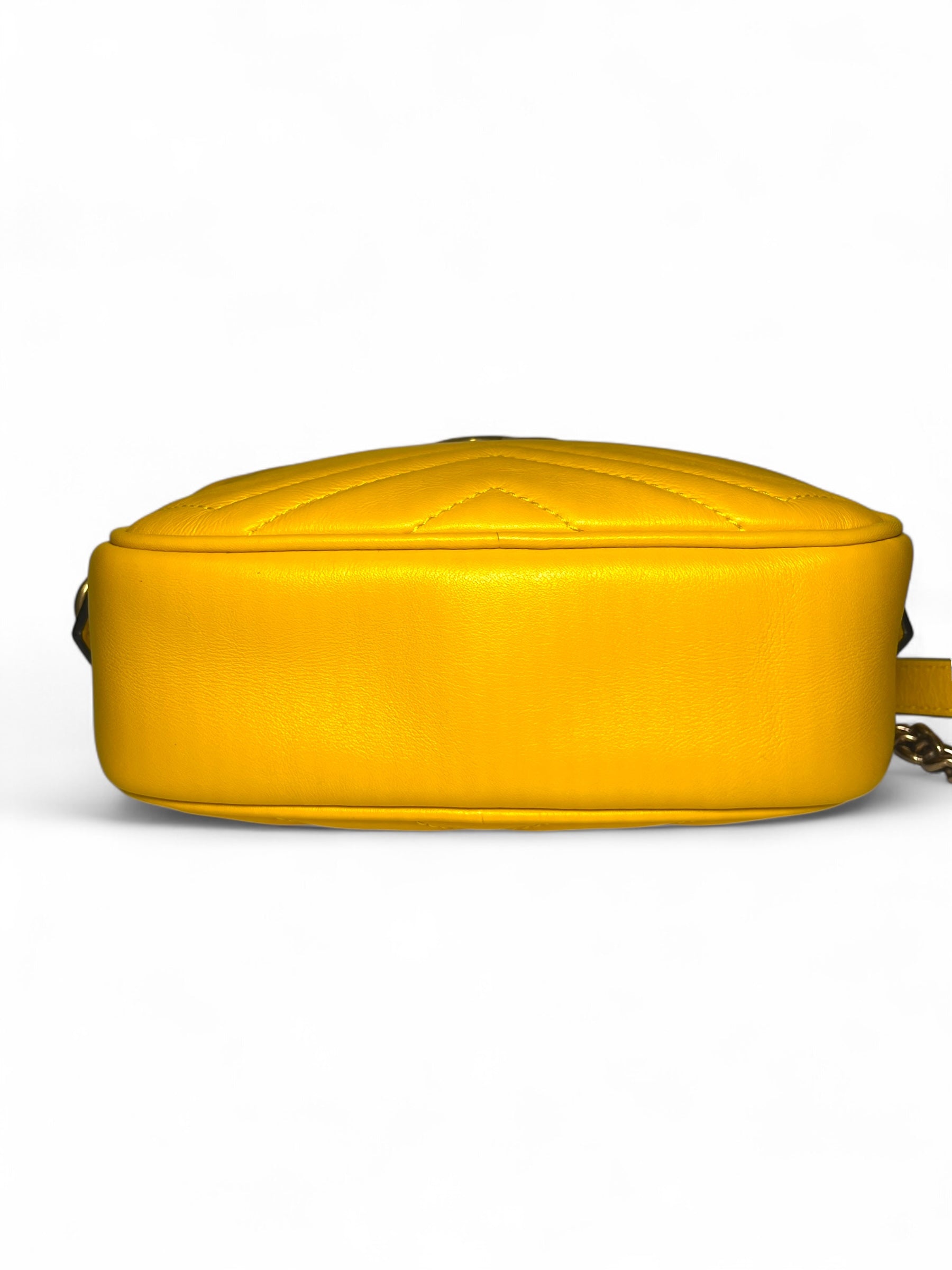 Gucci Mini Marmont Camera Bag in Yellow