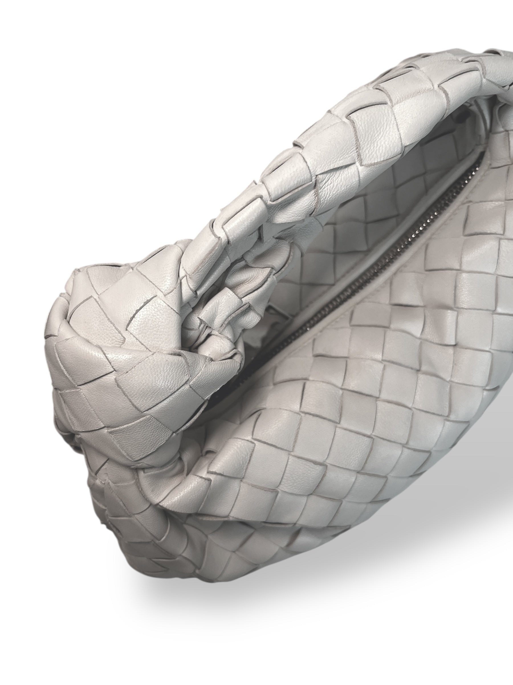 Bottega Veneta Mini Jodie in Chalk