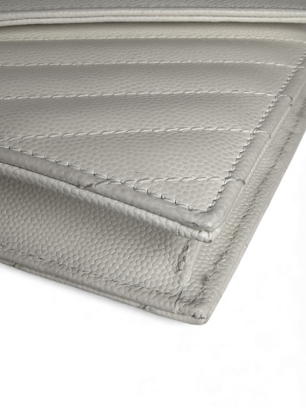 Saint Laurent White Wallet on Chain