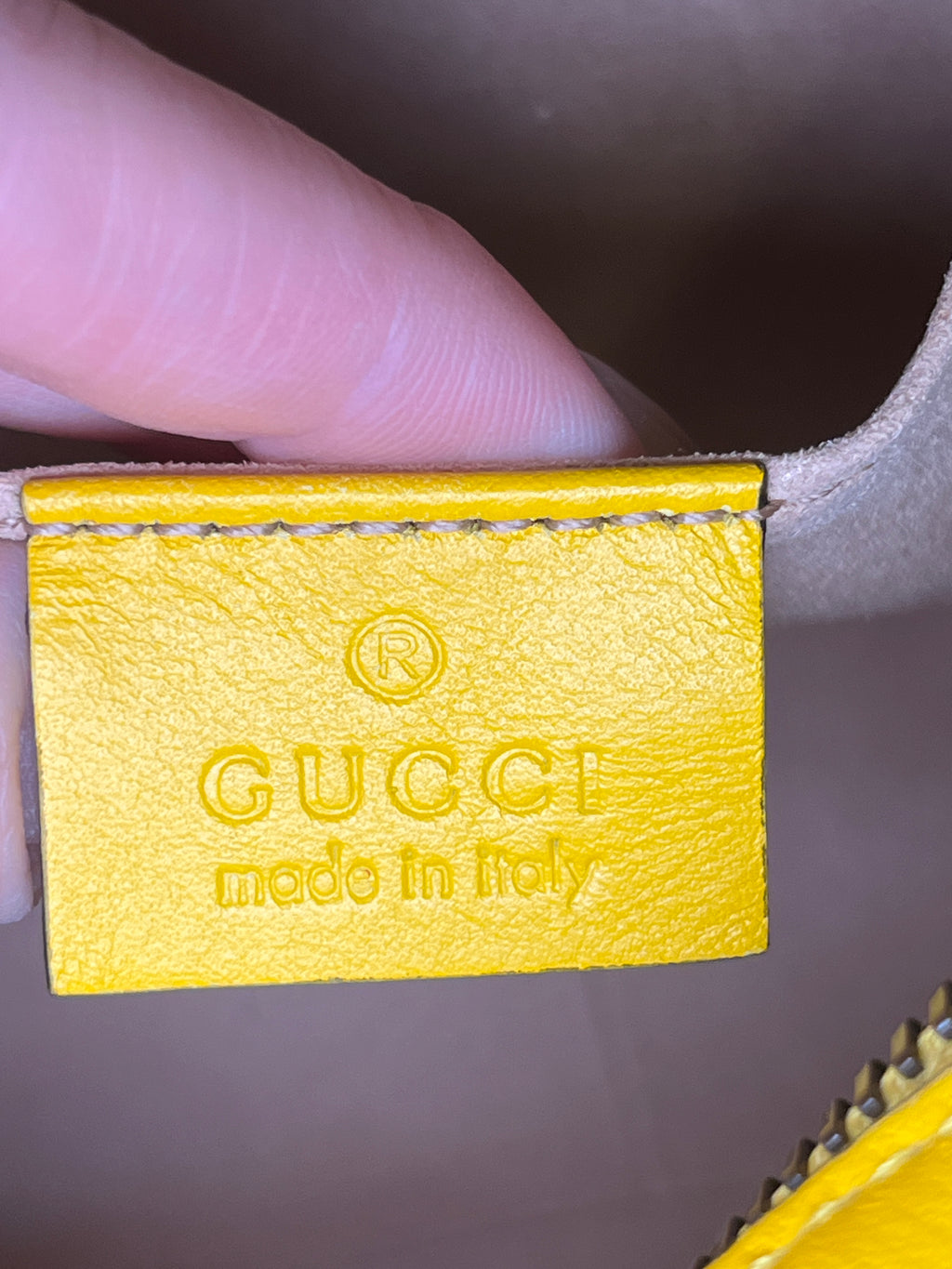 Gucci Mini Marmont Camera Bag in Yellow