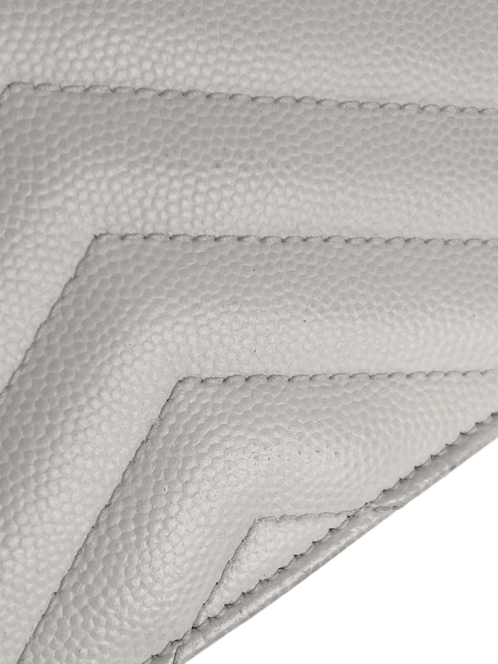 Saint Laurent White Wallet on Chain