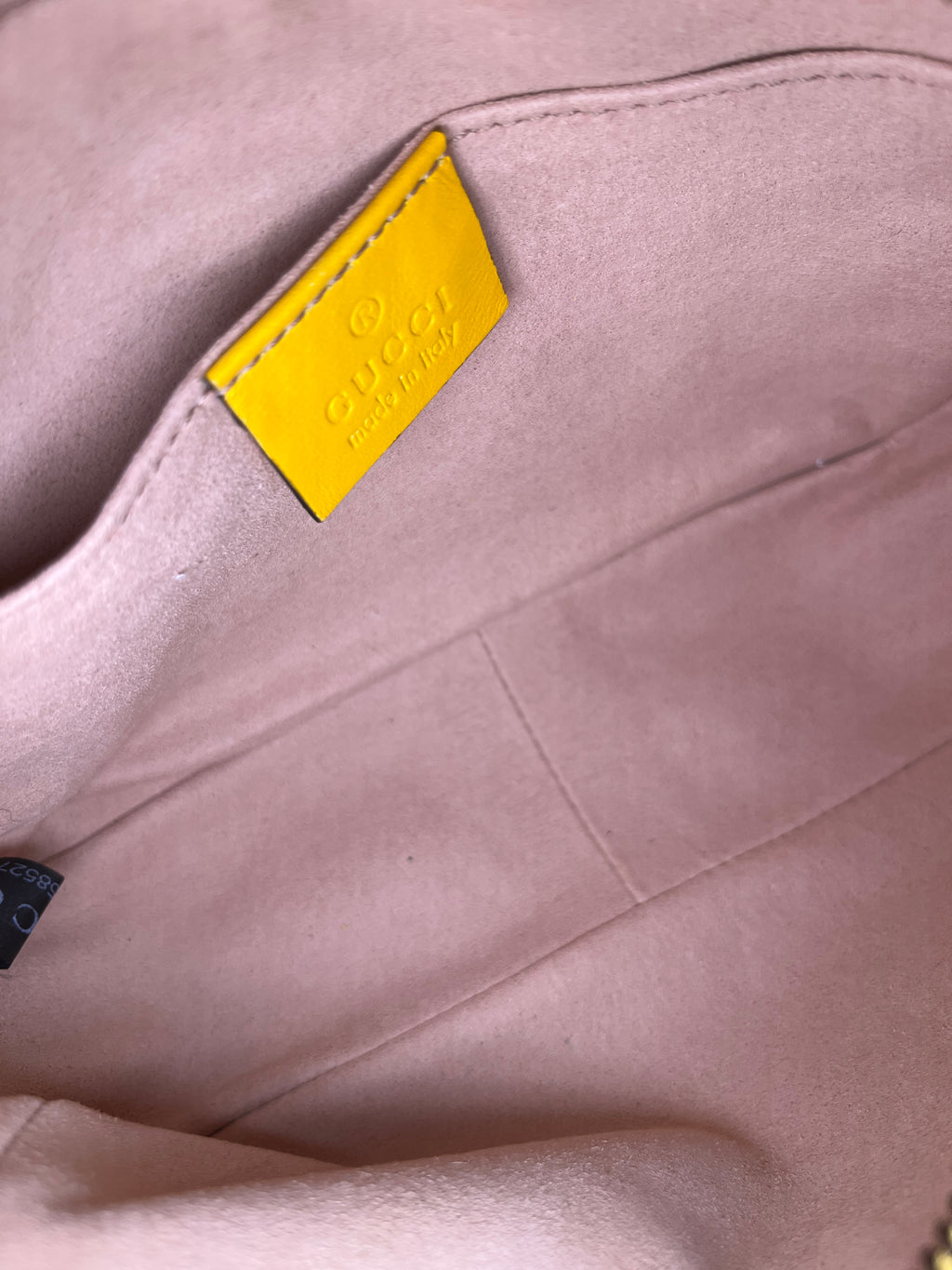 Gucci Mini Marmont Camera Bag in Yellow